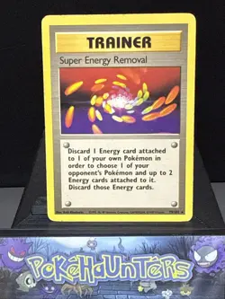 Pokemon Card Super Energy Removal 79/102 Rare Base Set Trainer WOTC Played - Image 1