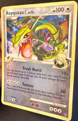 Rayquaza 8/147 2009 Supreme Victors Pokemon Card TCG Reverse Holo Rare - Mp/Hp - Image 3