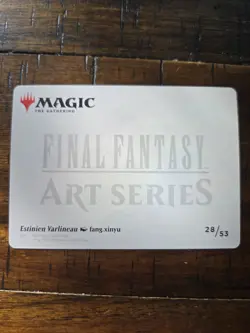 Estinien Varlineau Art Series Gold Stamped 28/53 - Final Fantasy MTG - Art Card - Image 4