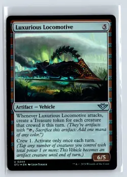 FOIL Luxurious Locomotive Outlaws of Thunder Junction - MTG Magic the Gathe - Image 1