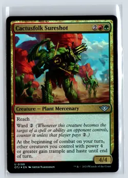 FOIL Cactusfolk Sureshot Outlaws of Thunder Junction - MTG Magic the Gather - Image 1