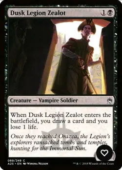 X 1 Dusk Legion Zealot NM A25 089 MTG Magic The Gathering - Image 1