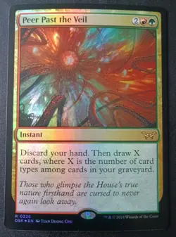 MTG Duskmourn - Peer Past The Veil - Foil Rare - Image 1