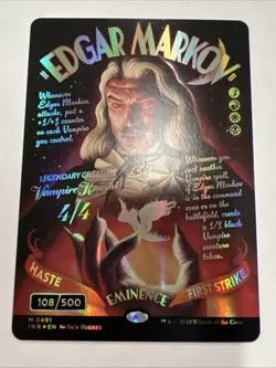 MTG - Edgar Markov - SERIALIZED 108/500 - Innistrad Remastered - Image 1