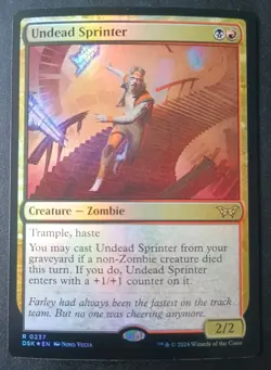 MTG Duskmourn - Undead Sprinter - Foil Rare - Image 1