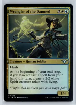 FOIL Wrangler of the Damned Outlaws of Thunder Junction - MTG Magic the Gat - Image 1