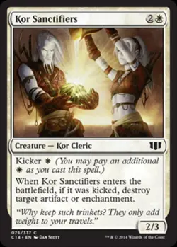 Kor Sanctifiers - Medium Play MTG Commander 2014 Edition - Image 1