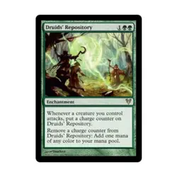 WOTC MtG Avacyn Restored Druids' Repository (R) (Foil) EX - Image 1