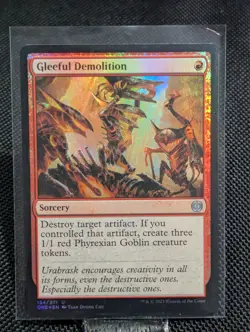 Gleeful Demolition (Foil - Near Mint) MtG: Phyrexia - All Will Be One [ONE #134] - Image 1