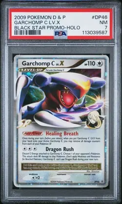 2009 Pokemon Diamond & Pearl Black Star Promo PSA 7 Garchomp C Lv. X #DP46 - Image 1