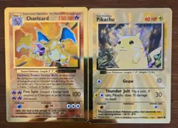 Pokemon Celebrations Full Set of Gold Cards (Charizard 4/102, Pikachu 58/102 ++) - Image 1
