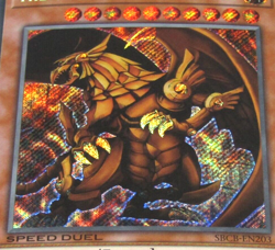 Yugioh The Winged Dragon of Ra SBCB-EN203 Speed Duel Secret Rare 1st Edition TCG - Image 2