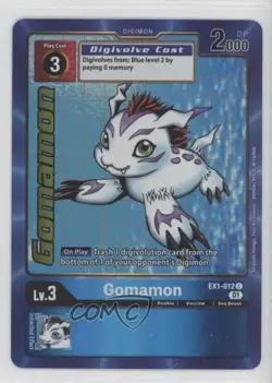 2021 Digimon Card Game - Classic Collection Gomamon (Alt Art) #EX1-012 02l5 - Image 1