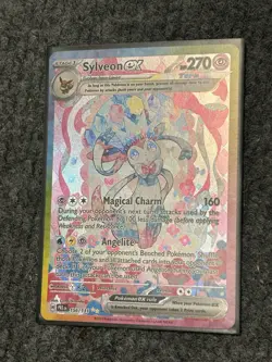 Sylveon EX SIR 156/131 Prismatic Evolutions English Holofoil Pokemon Card 2025 - Image 3