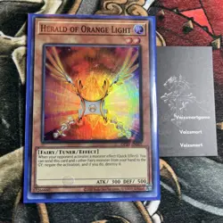 Herald of Orange Light OP20-EN005 Super Rare LP Yugioh Card - Image 1
