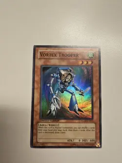 Yugioh Vortex Trooper GLAS-ENSE2 Super Rare Limited Edition LP - Image 1