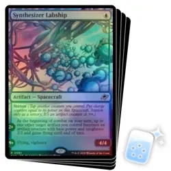 FOIL SYNTHESIZER LABSHIP X4 Edge Of Eternities EOE Magic MTG MINT CARD - Image 1