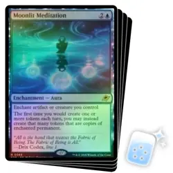 FOIL MOONLIT MEDITATION X4 Edge Of Eternities EOE Magic MTG MINT CARD - Image 1