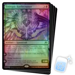 FOIL ENTROPIC BATTLECRUISER X4 Edge Of Eternities EOE Magic MTG MINT CARD - Image 1