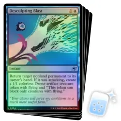 FOIL DESCULPTING BLAST X4 Edge Of Eternities EOE Magic MTG MINT CARD - Image 1