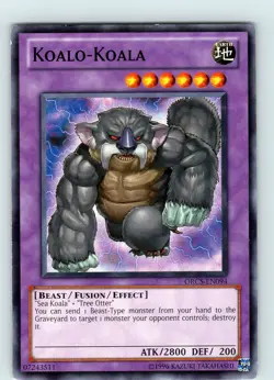 Yu-Gi-Oh TCG Koalo-Koala ORCS-EN094 Unlimited Regular Common Card Played LP - Image 1