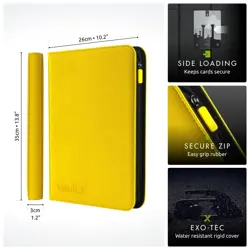 9 Pocket Trading Card Zip Binder, 360 Cards, Premium Exo-Tec Album Material, ... - Image 2