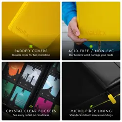 9 Pocket Trading Card Zip Binder, 360 Cards, Premium Exo-Tec Album Material, ... - Image 5