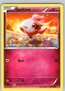 Pokemon TCG Spritzee XY BREAKpoint 84/122 Regular Common Card Played LP - Image 1