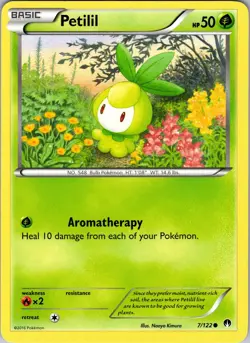 Pokemon TCG Petilil XY BREAKpoint 7/122 Regular Common Card NM - Image 1