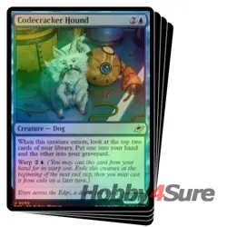 Foil Codecracker Hound X4 M/NM Magic: The Gathering MTG Edge Of Eternities - Image 1
