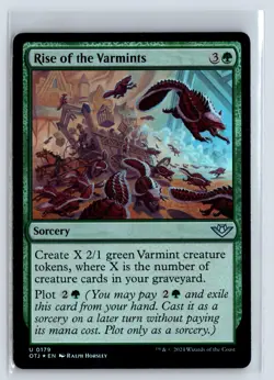 FOIL Rise of the Varmints Outlaws of Thunder Junction - MTG Magic the Gathe - Image 1