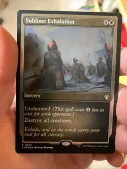 MTG Sublime Exhalation - Commander Masters [Etched Foil] NM- - Image 1