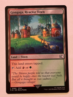MTG Magic the Gathering FIN Final Fantasy Gongaga, Reactor Town - Land - Image 1