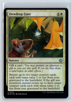 FOIL Dewdrop Cure Bloomburrow Uncommon - MTG Magic the Gathering Card - Image 1