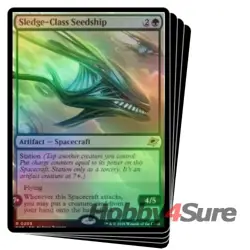 Foil Sledge-class Seedship X4 M/NM Magic: The Gathering MTG Edge Of Eternities - Image 1
