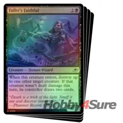 Foil Faller's Faithful X4 M/NM Magic: The Gathering MTG Edge Of Eternities - Image 1