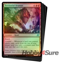 Foil Territorial Bruntar X4 M/NM Magic: The Gathering MTG Edge Of Eternities - Image 1
