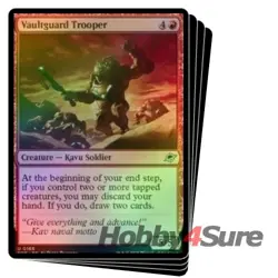 Foil Vaultguard Trooper X4 M/NM Magic: The Gathering MTG Edge Of Eternities - Image 1