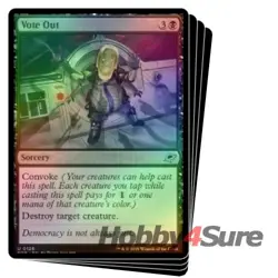 Foil Vote Out X4 M/NM Magic: The Gathering MTG Edge Of Eternities - Image 1