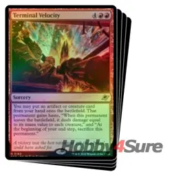 Foil Terminal Velocity X4 M/NM Magic: The Gathering MTG Edge Of Eternities - Image 1