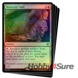 Foil Memorial Vault X4 M/NM Magic: The Gathering MTG Edge Of Eternities - Image 1