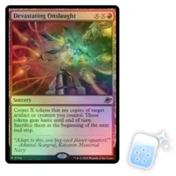 FOIL DEVASTATING ONSLAUGHT Edge Of Eternities EOE Magic MTG MINT CARD - Image 1