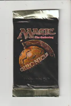 x1 BOOSTER PACK SCELLE Chronicles FACTORY MAGIC MTG non ouvert EX 1995 ENGLISH - Image 1