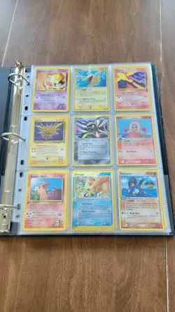 Vintage Old Pokemon Card Binder Collection Lot Of 90 Cards WOTC Free Shipping - Image 1