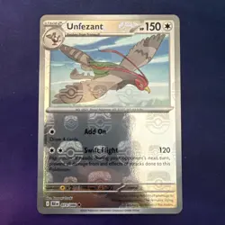 Pokemon TCG - Unfezant 073/086 Masterball Reverse Holo - Black Bolt S&V - Image 1