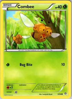 Pokemon TCG Combee XY Ancient Origins 9/98 Regular Common Card NM - Image 1