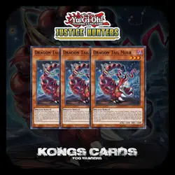 JUSH-EN005 Dracotail Mululu x3 Ultra Rare 1st Ed YuGiOh Preorder 31/07 Playset - Image 1