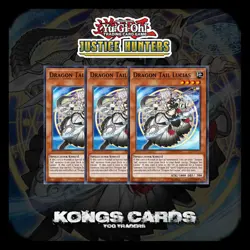 JUSH-EN001 Dracotail Lukias x3 Ultra Rare 1st Ed YuGiOh Preorder 31/07 Playset - Image 1