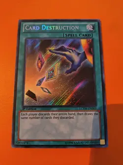 Card Destruction - LCYW-EN060 - Secret Rare - 1st Edition - Yugioh - LP - Image 1