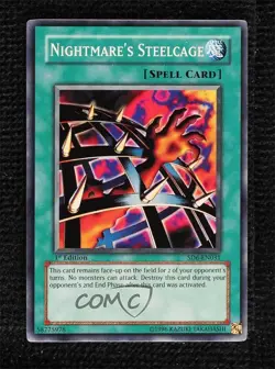 Nightmare's Steelcage 1st Ed. YuGiOh Spellcaster's Judgment #SD6-EN031 2006 st0 - Image 1